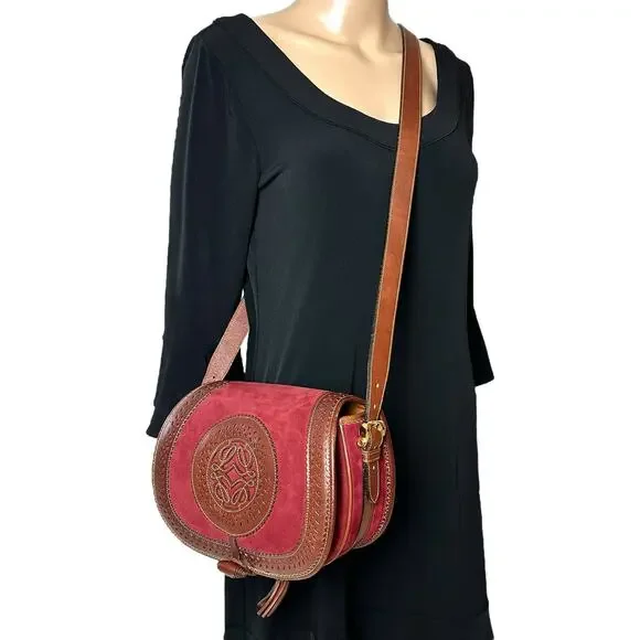 Loewe Vintage Anagram Sevilla Suede Leather Shoulder Bag - Picture 3 of 11